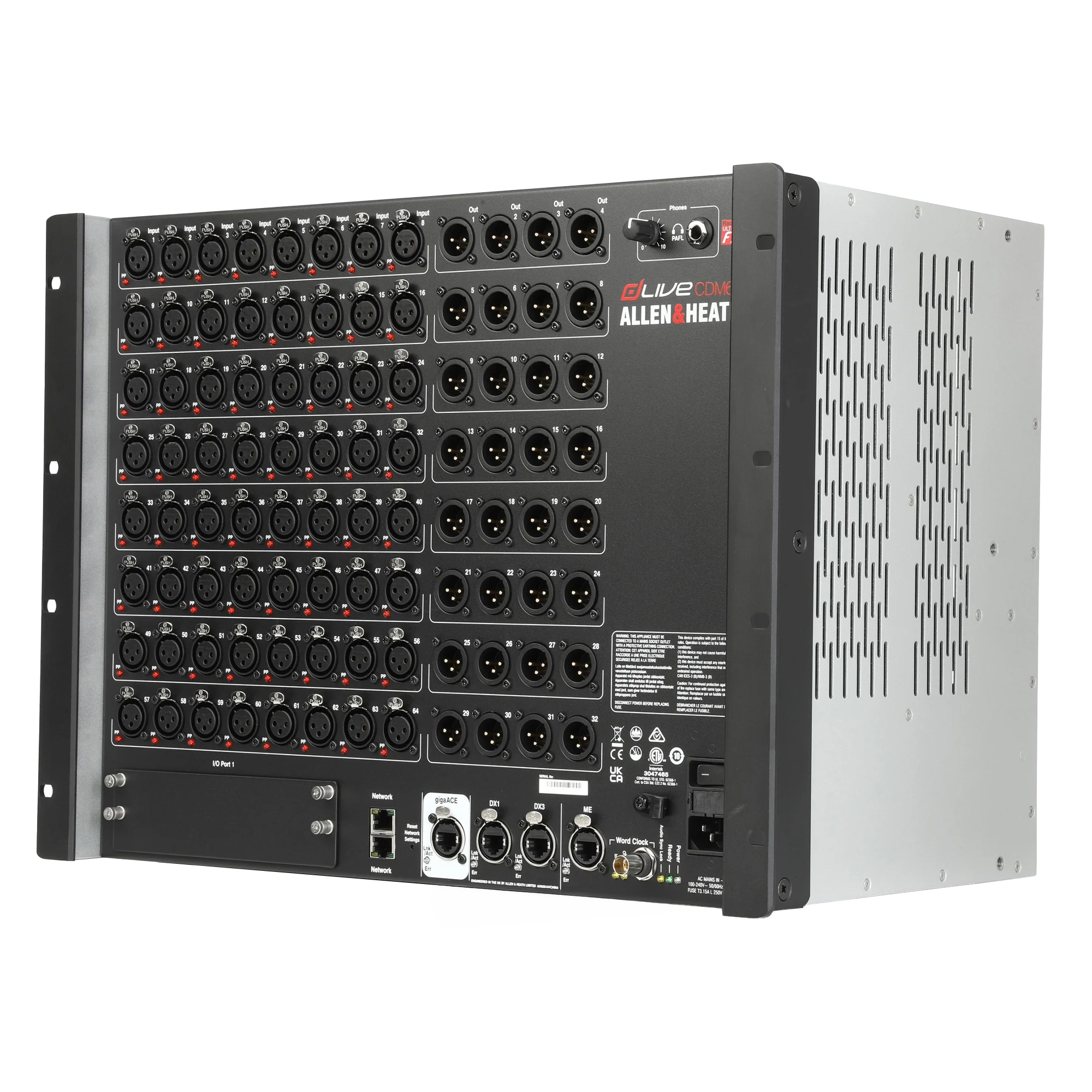 MixRack xử lý tín hiệu âm thanh kỹ thuật số Allen & Heath DLIVE-CMD64
