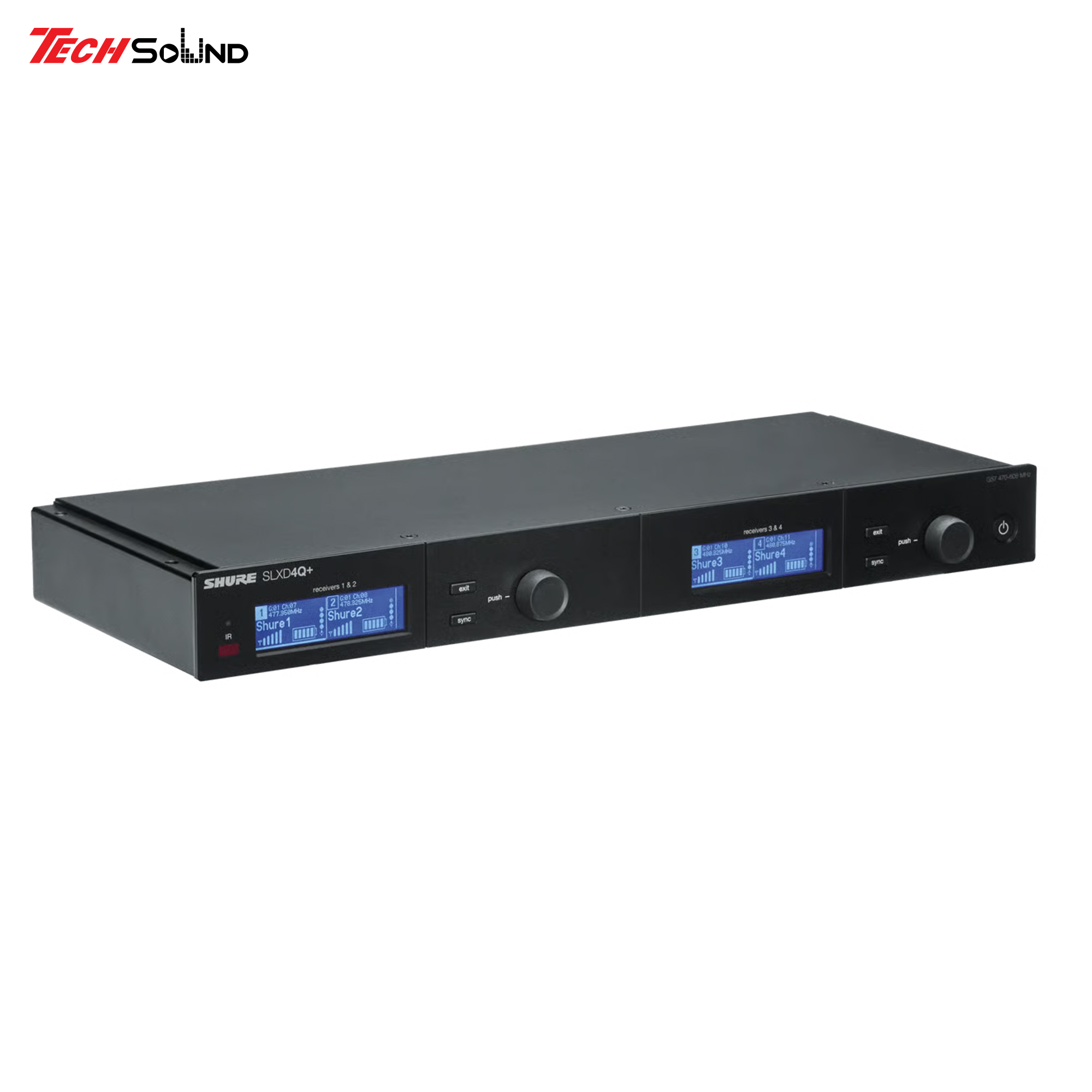 Shure SLXD4Q+ M55 – Bộ thu micro không dây kỹ thuật số bốn kênh