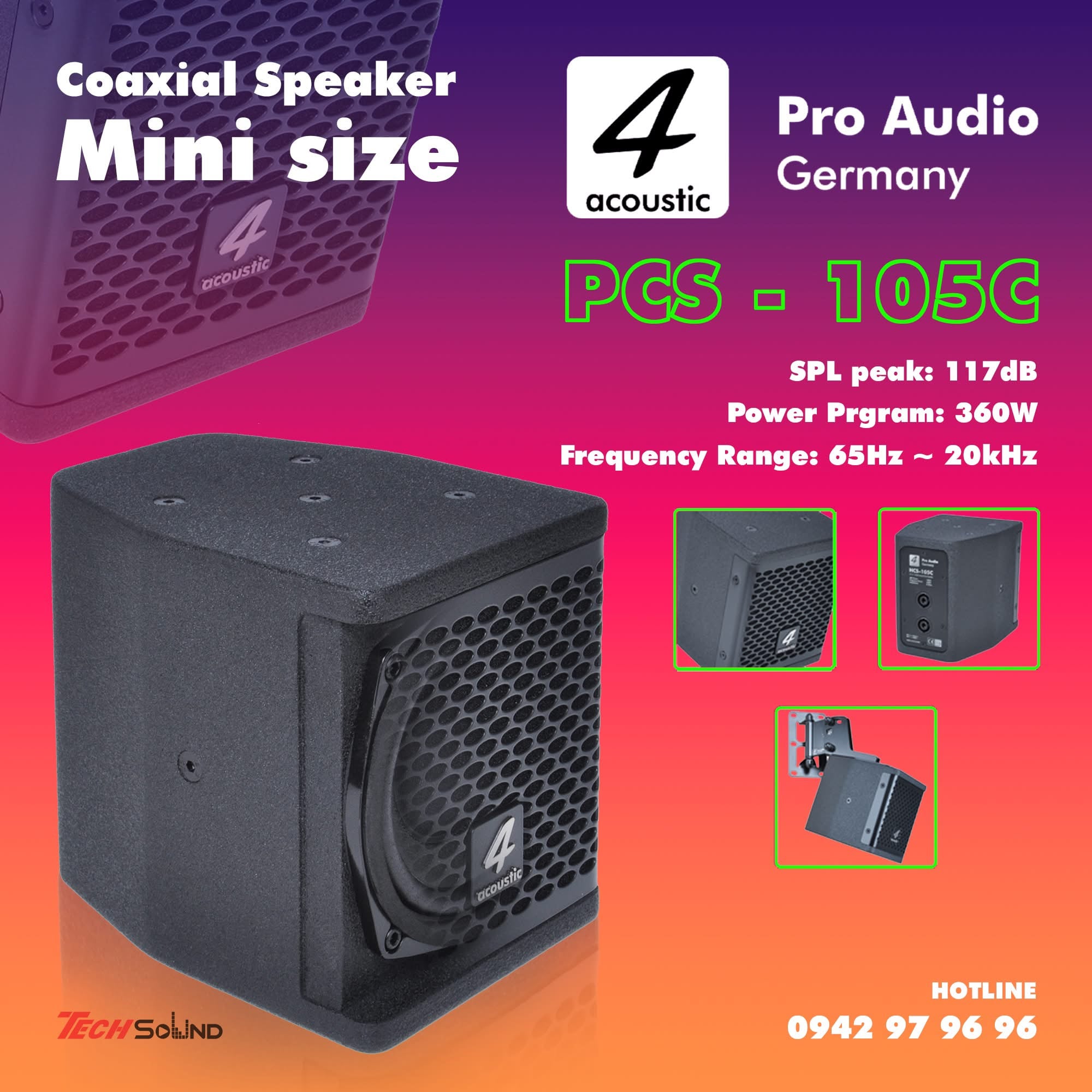 Loa Coaxial Point Source 4Acoustic HCS 105C