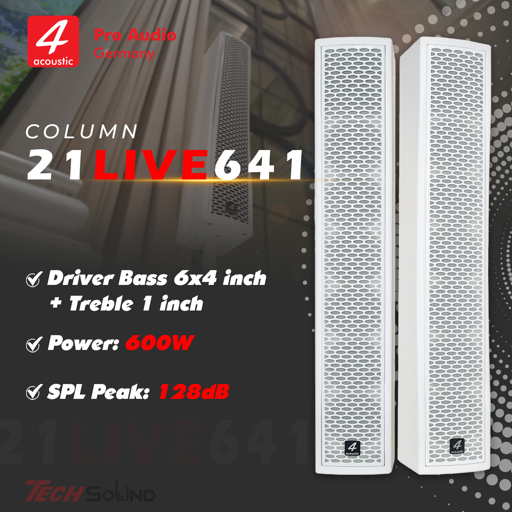 Loa Column 4Acoustic Live 641 White