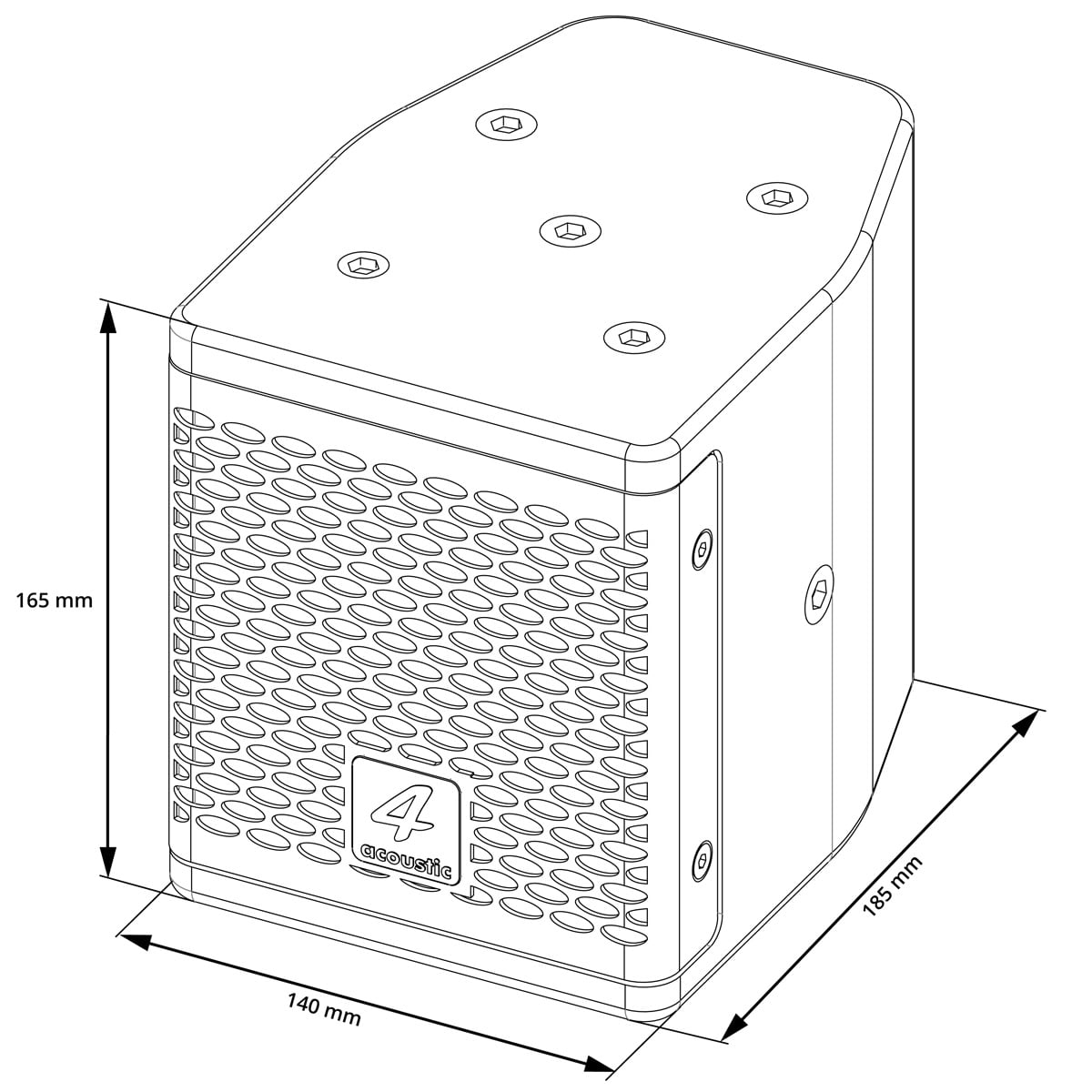 Loa Coaxial 4Acoustic HCS 105C Màu Trắng