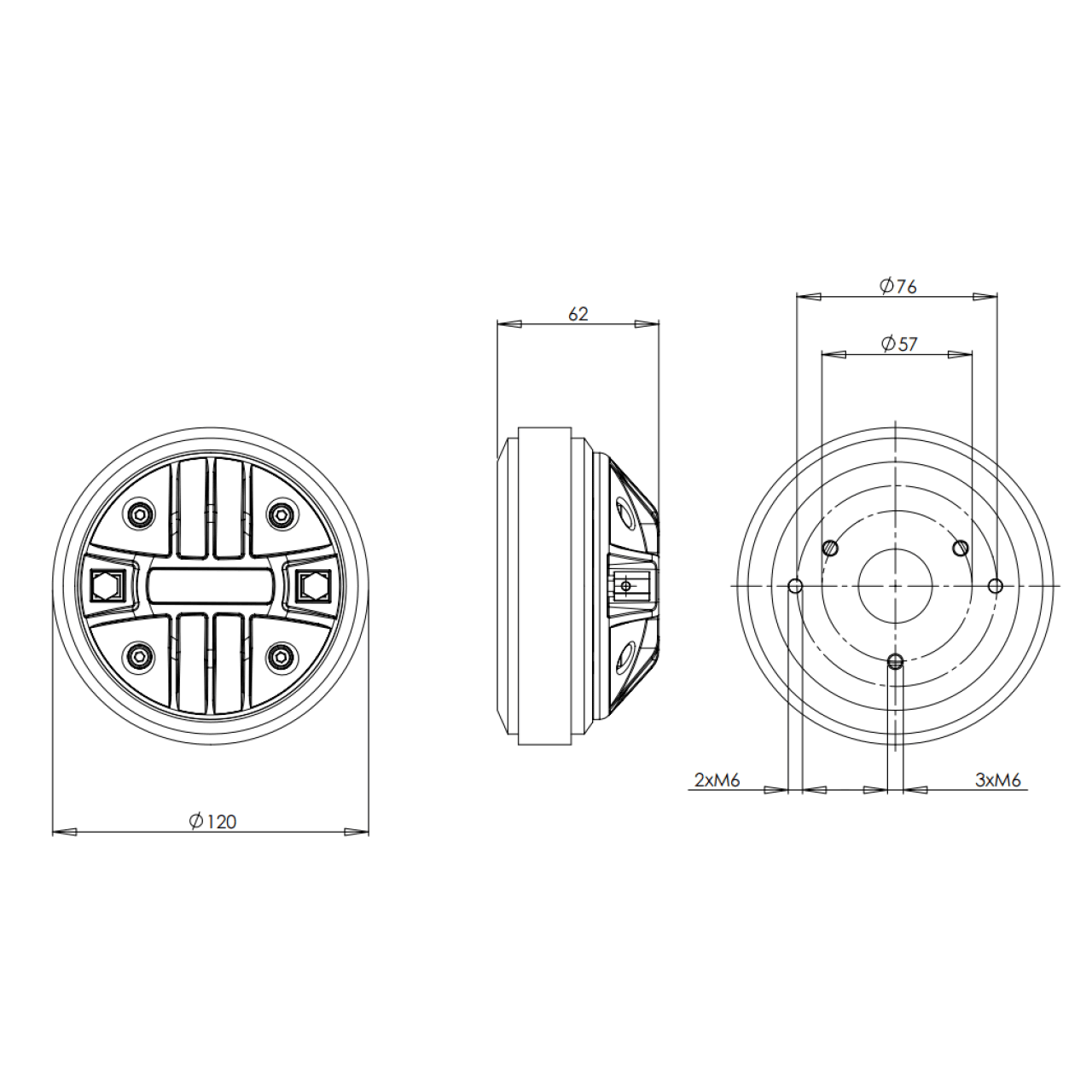 CỦ TREBLE B&C SPEAKERS DE250TN