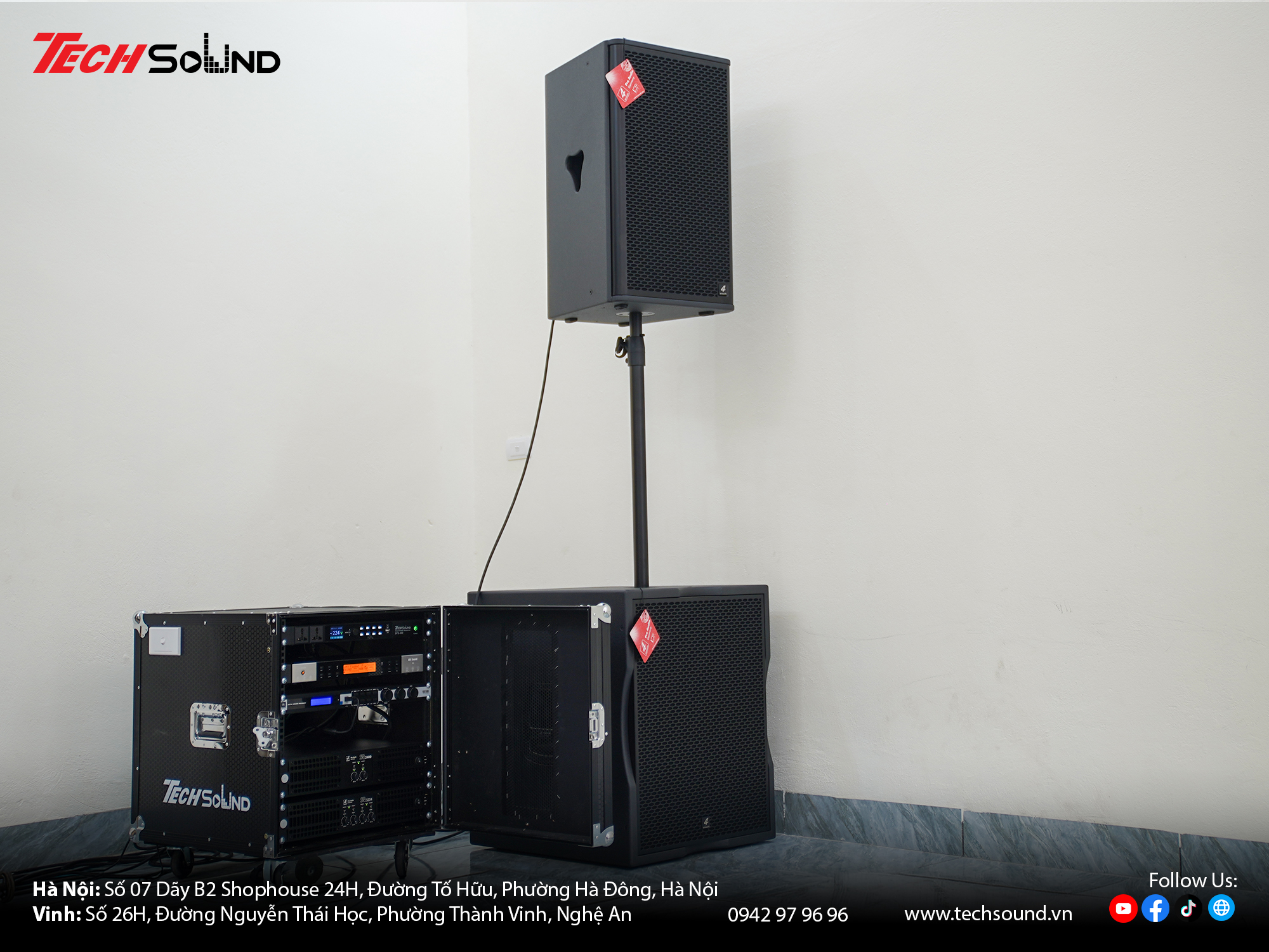 Chân cọc cắm loa Cắm Lỗ Subwoofer