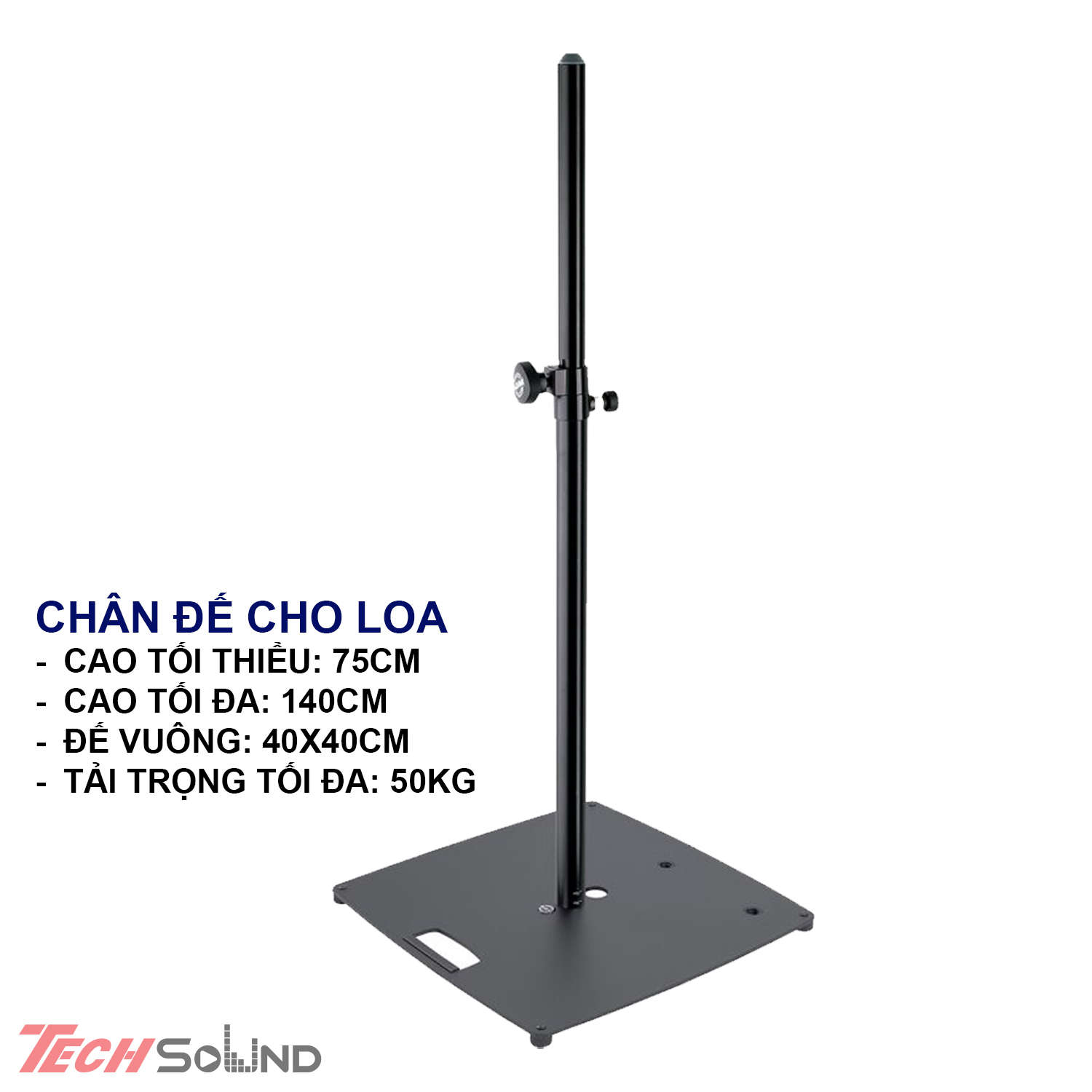 Chân cọc cắm loa đế vuông (Cao cấp)