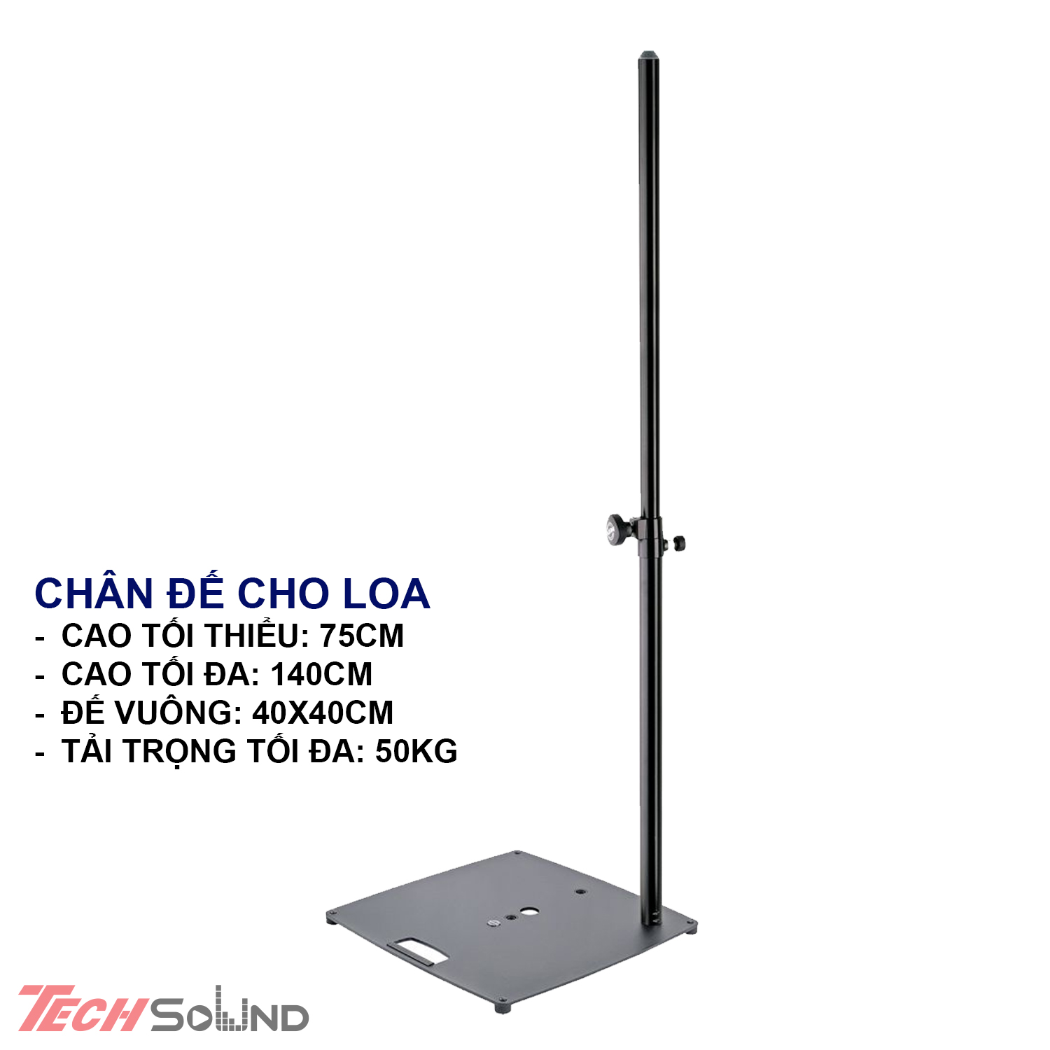 Chân cọc cắm loa đế vuông (Cao cấp)
