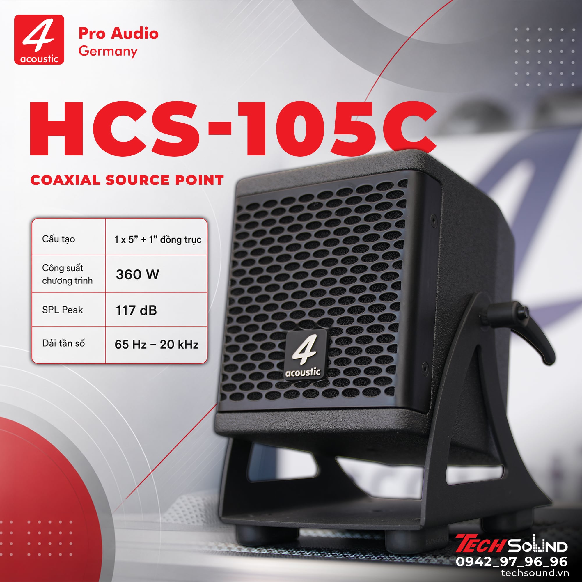 Loa Coaxial Point Source 4Acoustic HCS 105C
