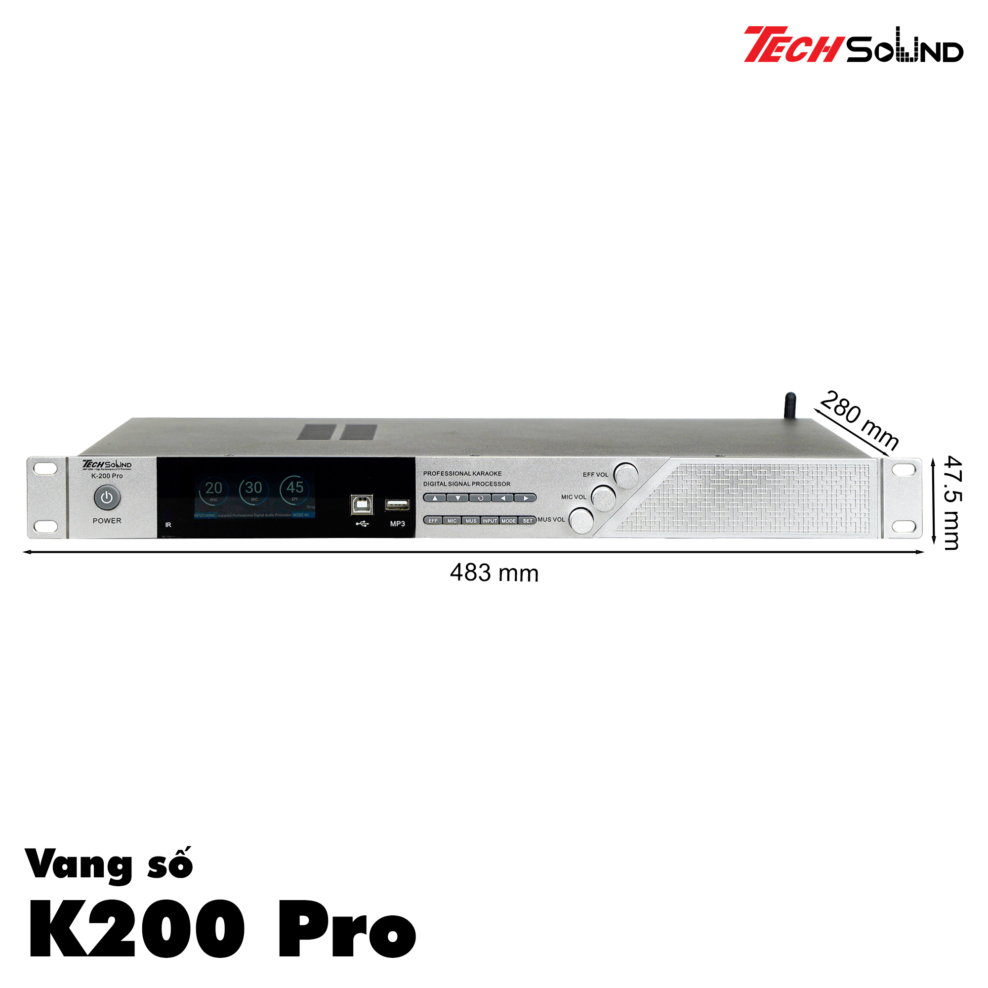Vang số cao cấp Techsound K200 Pro