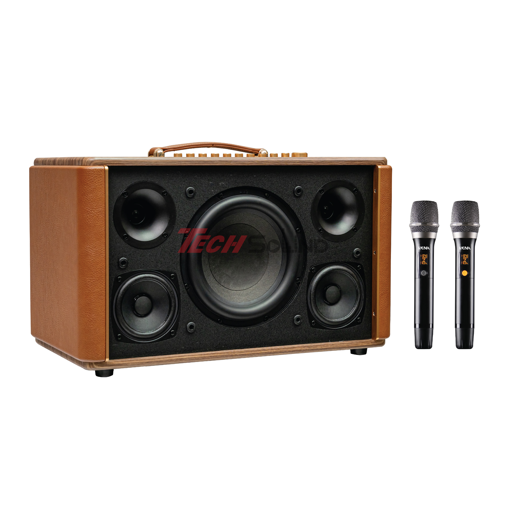 Loa Hi-Fi Karaoke xách tay KADMA KS300 (Nâu)