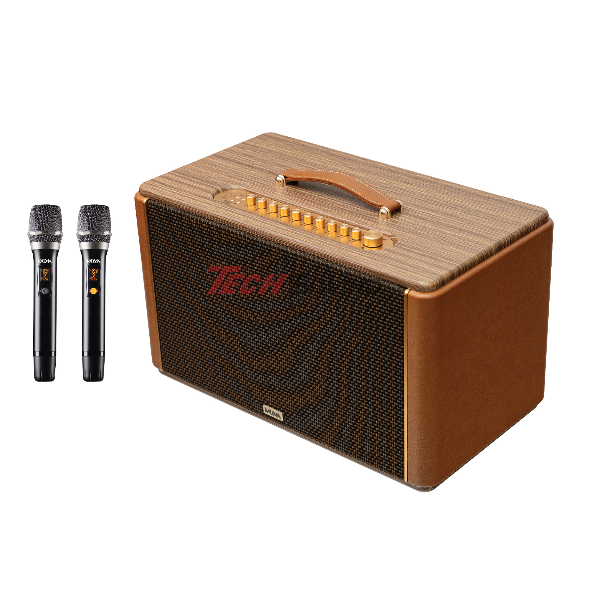 Loa Hi-Fi Karaoke xách tay KADMA KS300 (Nâu)