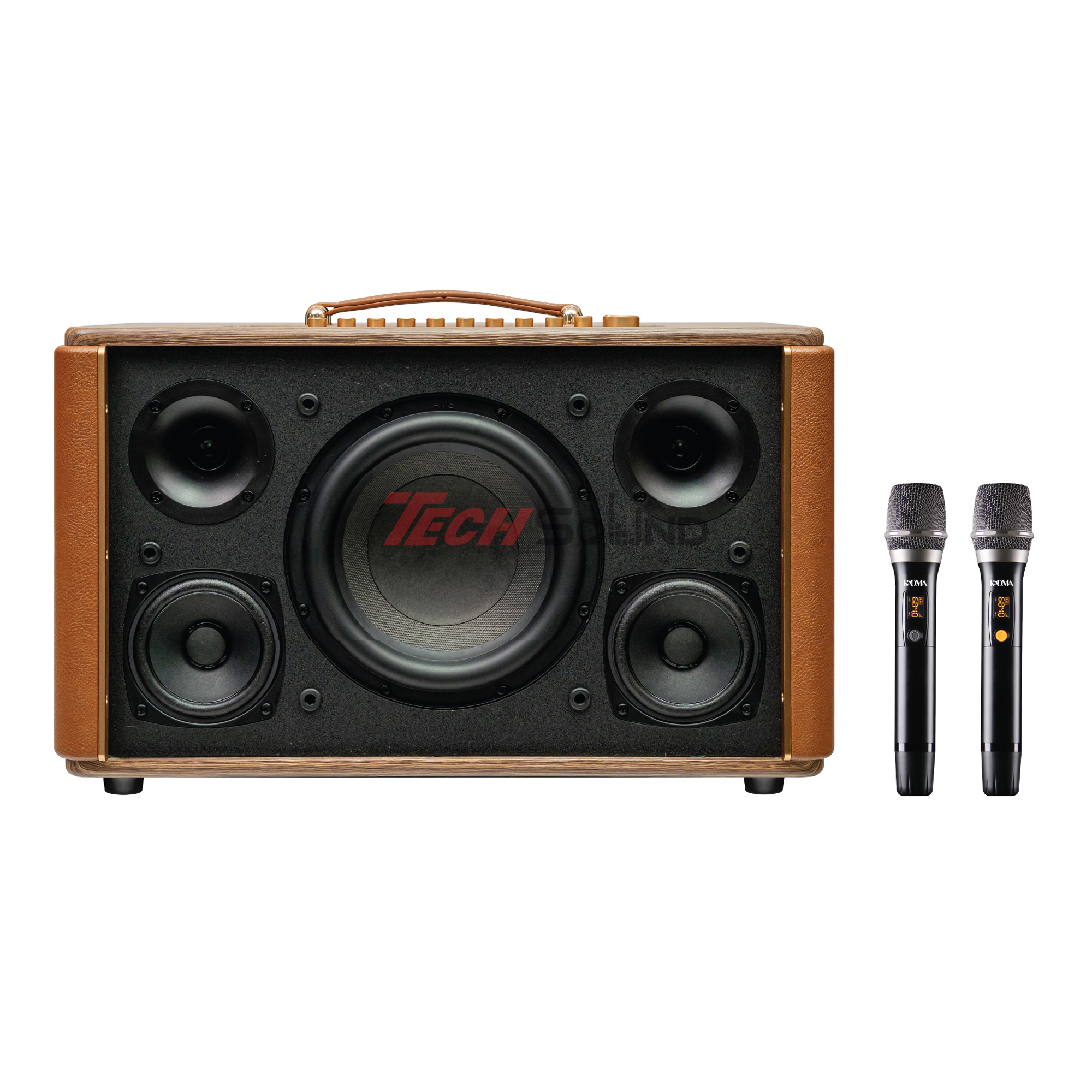 Loa Hi-Fi Karaoke xách tay KADMA KS350 (Nâu)
