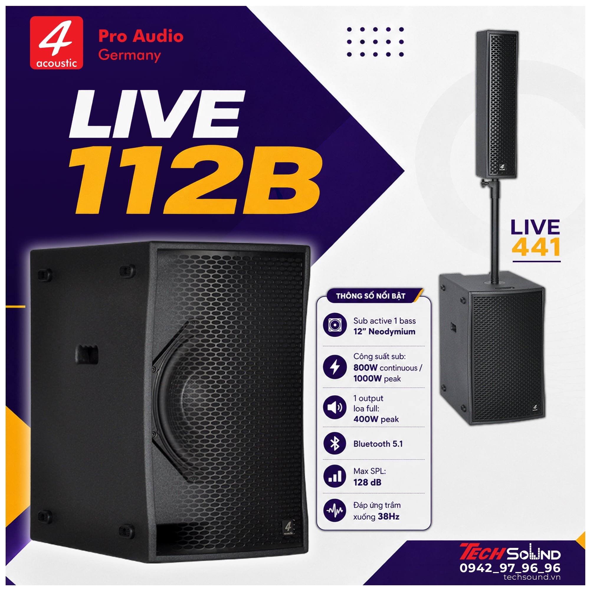 Loa Sub Active 4Acoustic LIVE 112B