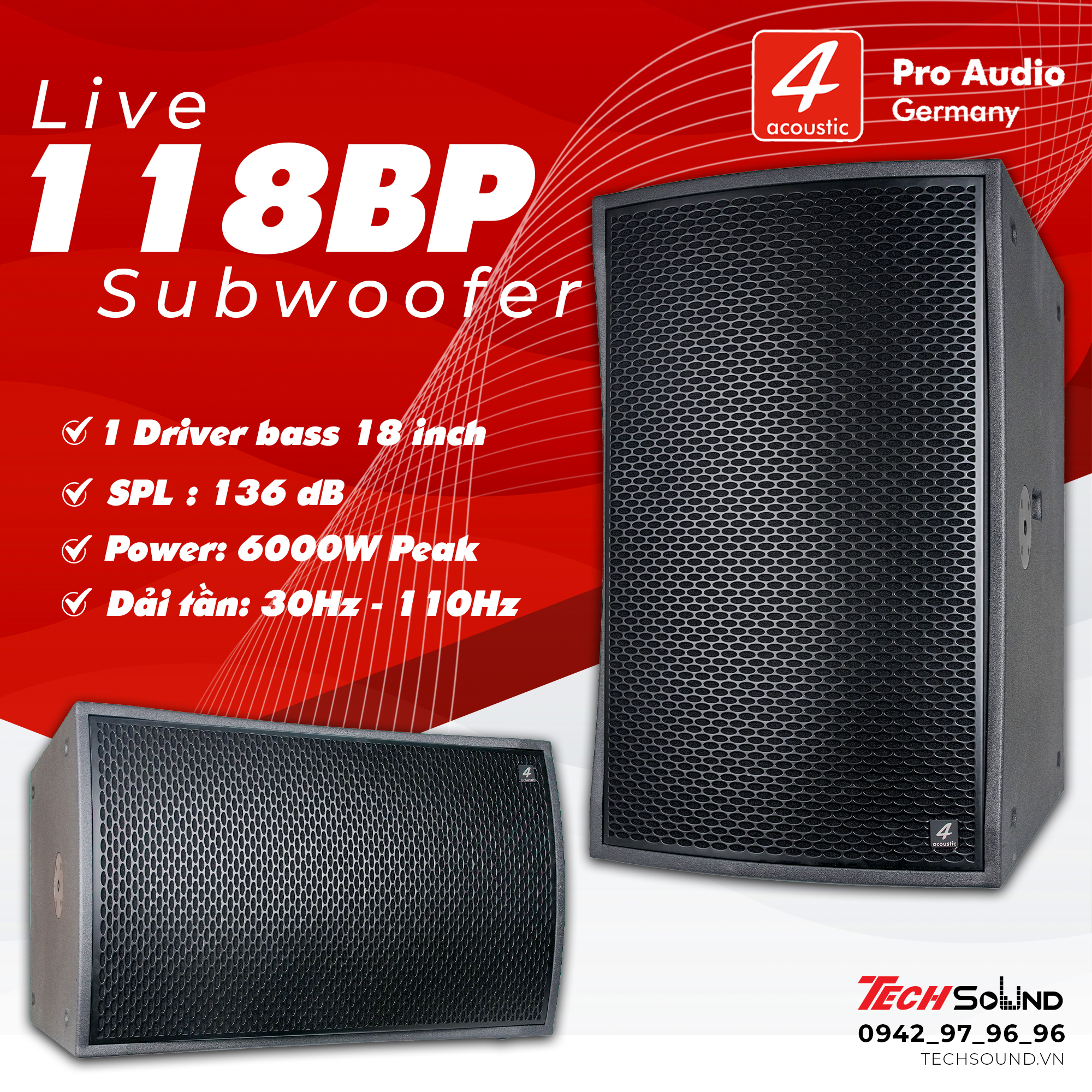 Loa Sub 4Acoustic LIVE 118BP