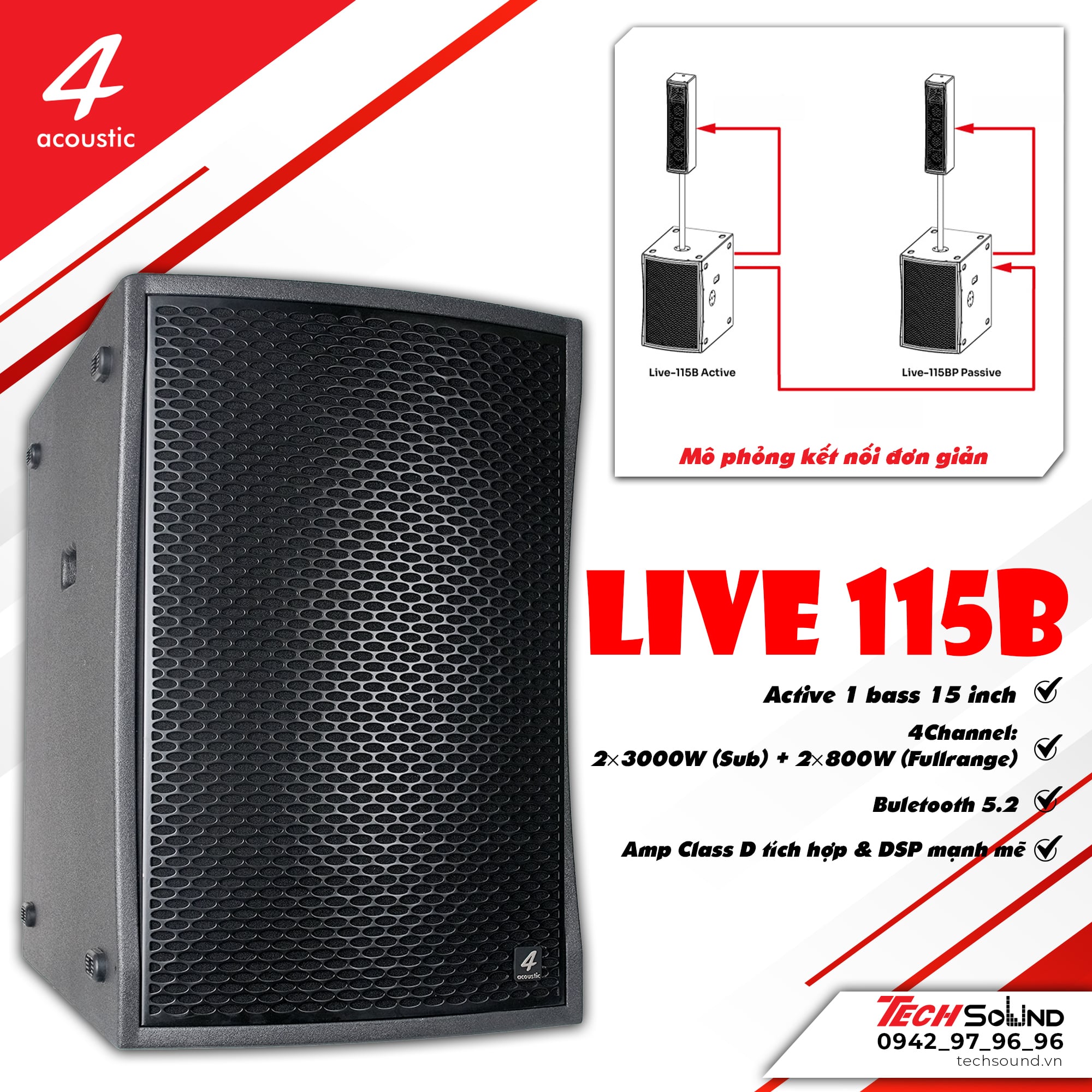 Loa Sub Active 4Acoustic LIVE 115B