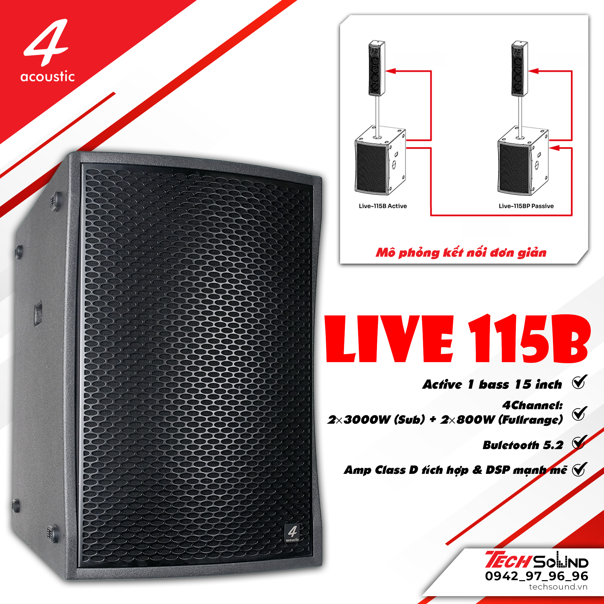 Loa Sub Active 4Acoustic LIVE 115B