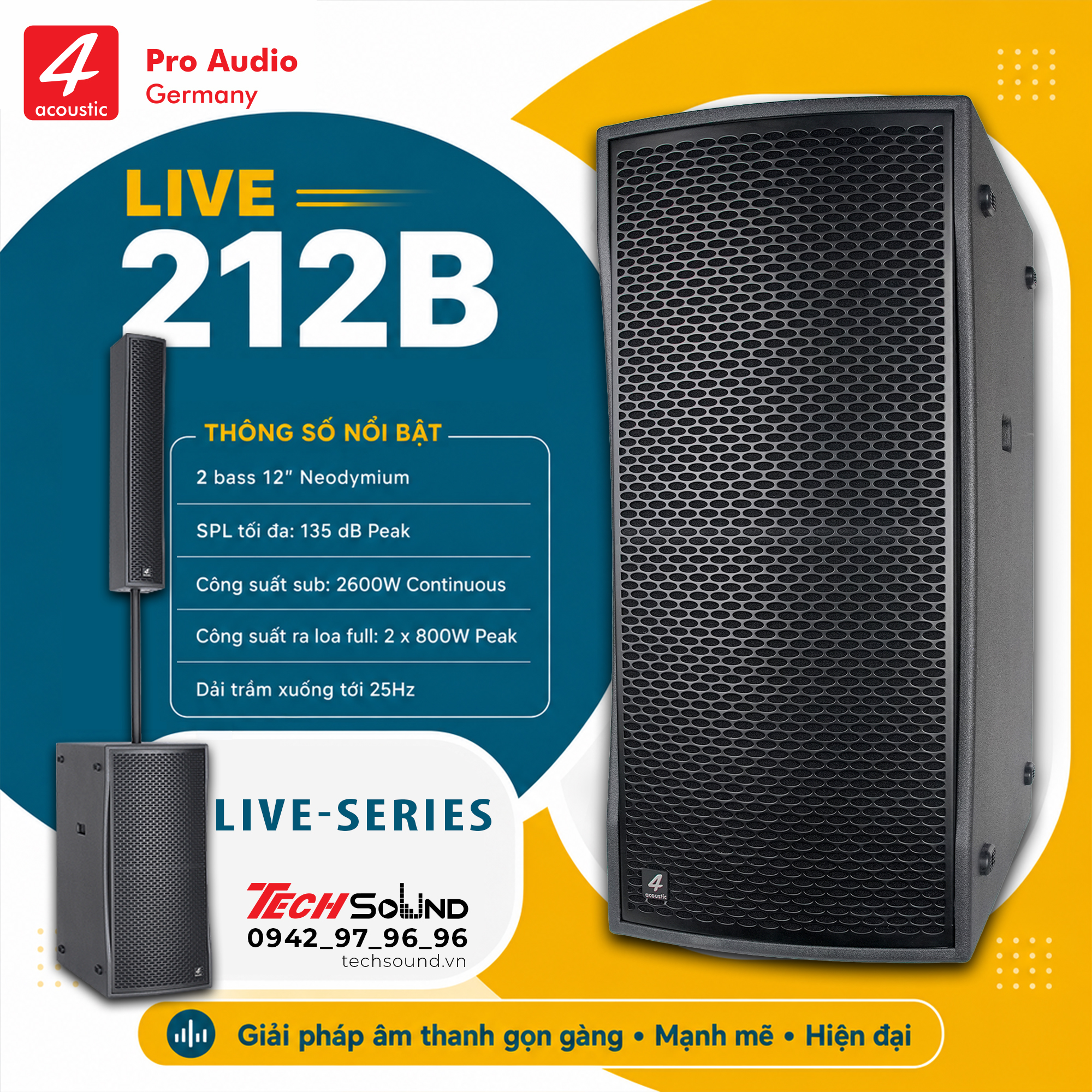 Loa Sub Active 4Acoustic LIVE 212B
