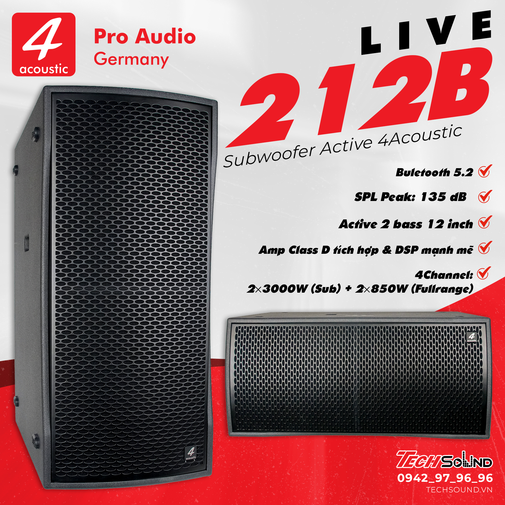 Loa Sub Active 4Acoustic LIVE 212B