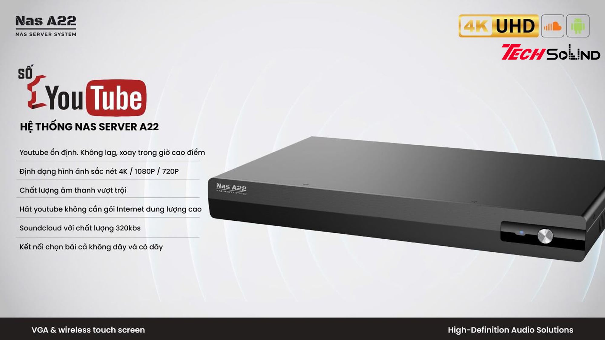 Bộ đầu màn NAS A22 Plus kèm màn hình 22 inch