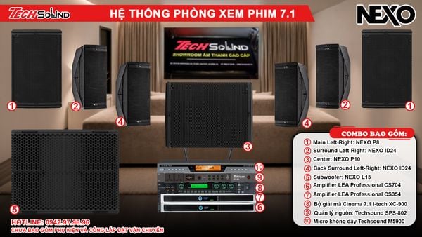 Cấu hình Hệ thống âm thanh NEXO Xem Phim 7.1 [01]