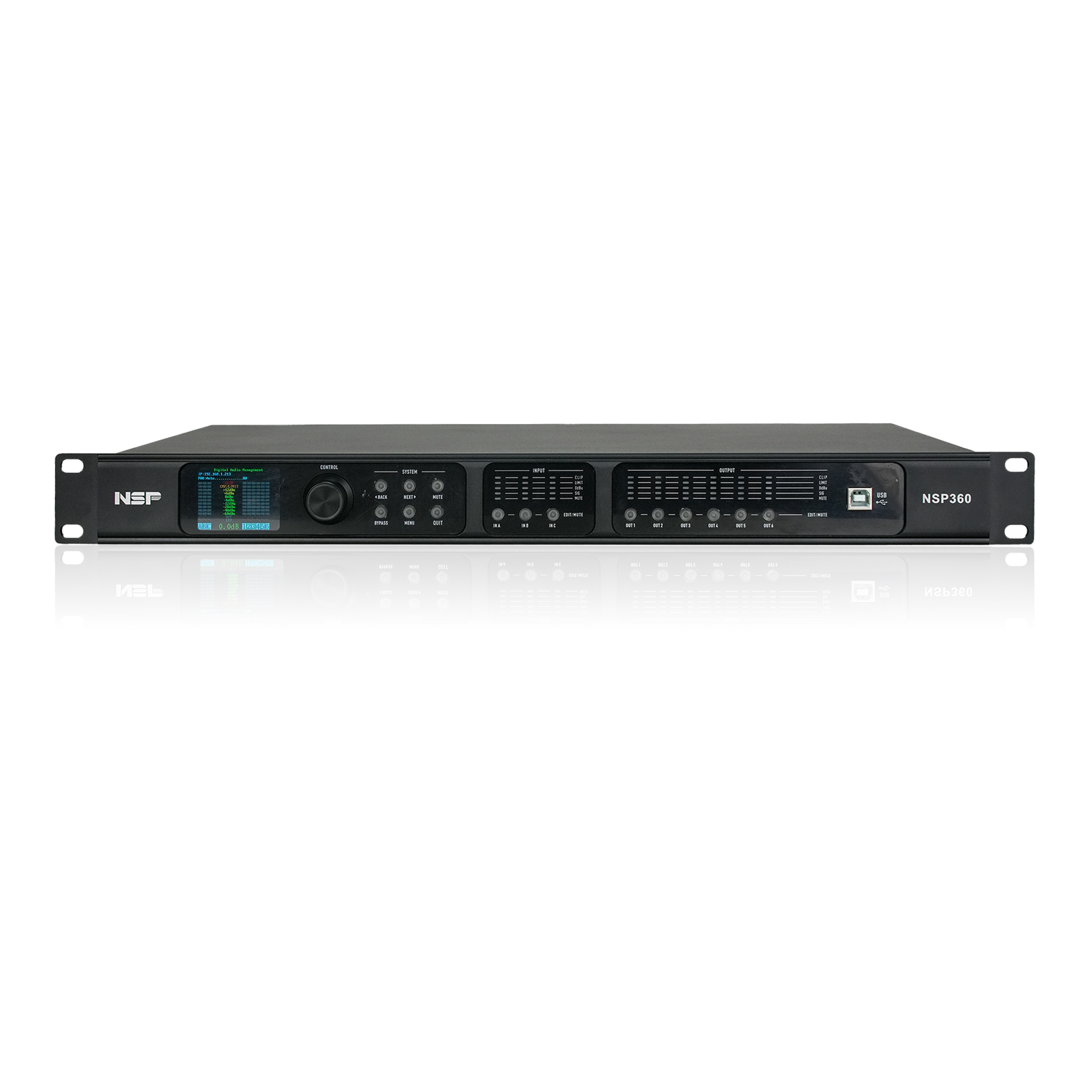 Xử lý tín hiệu số NSP Audio NSP360 (3 vào 6 ra)