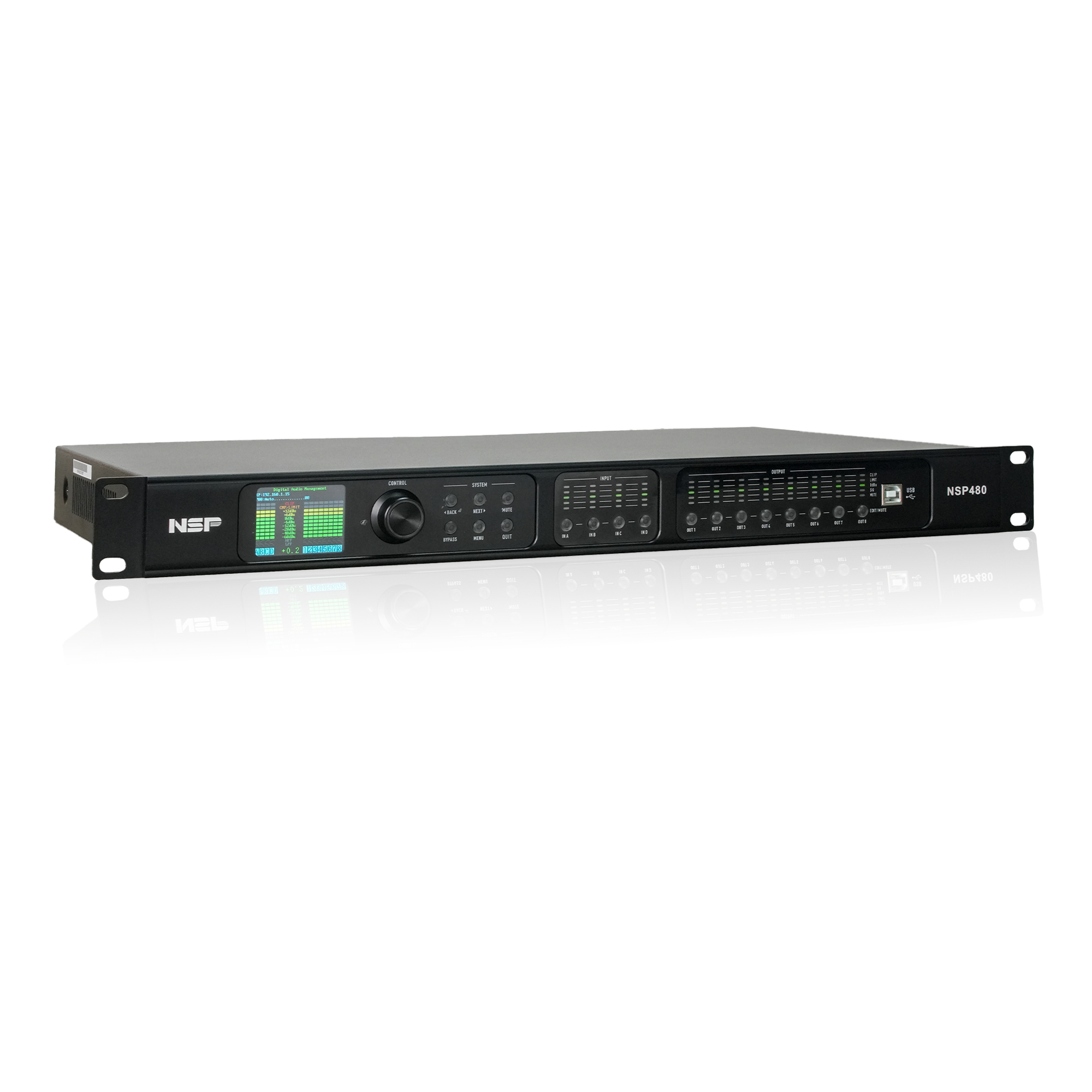 Xử lý tín hiệu số NSP Audio NSP480 (4 vào 8 ra)