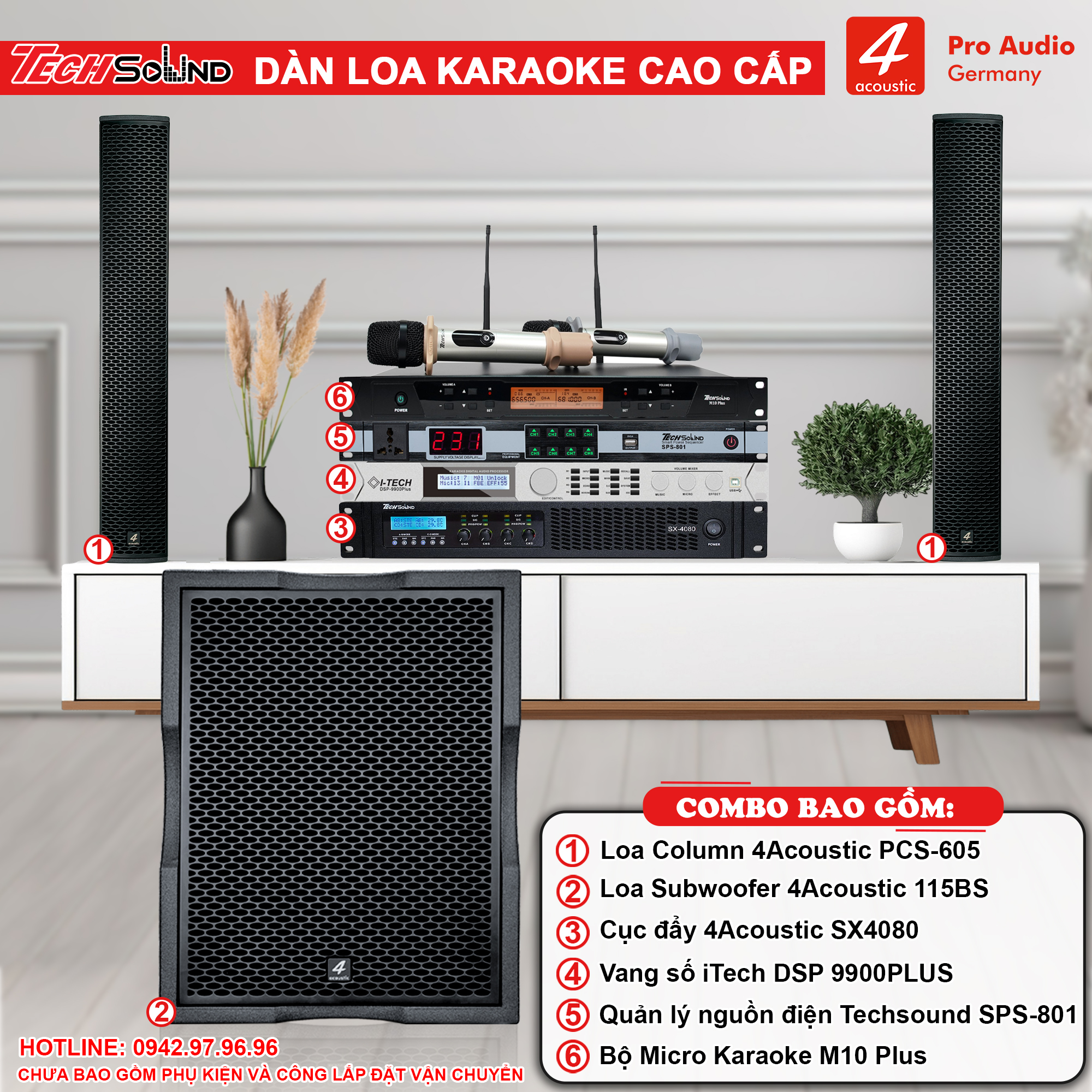 Dàn Loa Column 4Acoustic PCS-605 [04]