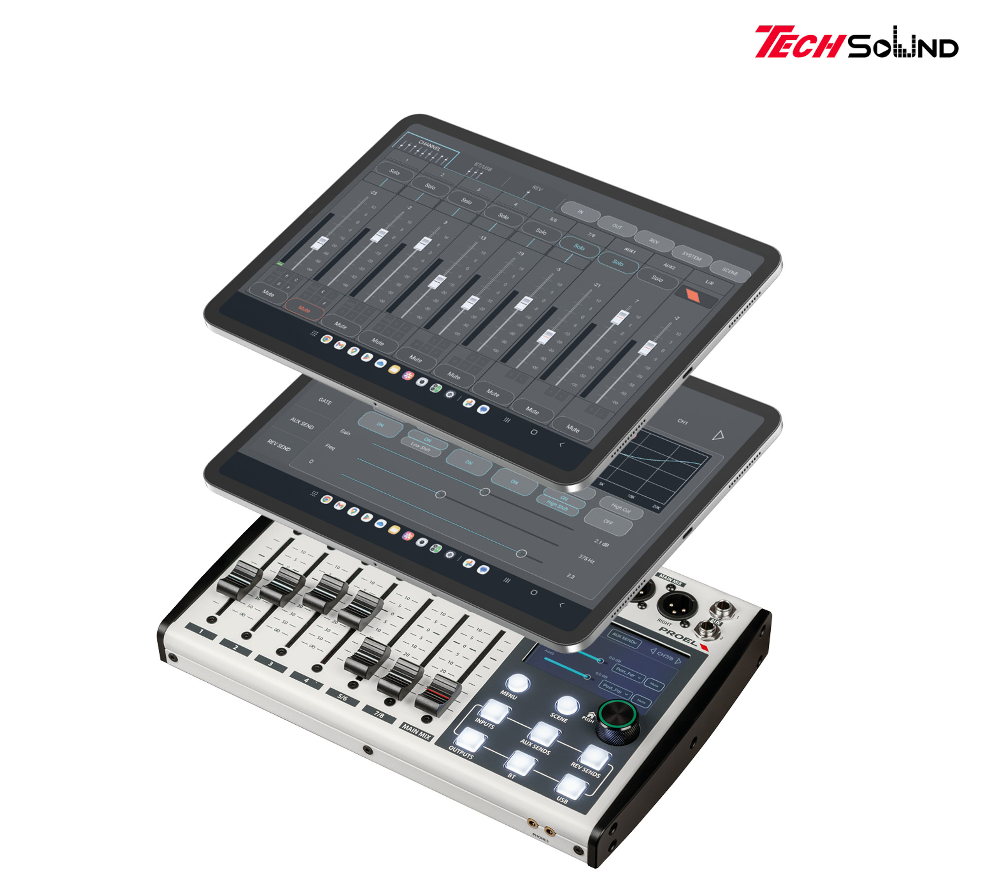 Bàn Mixer kỹ thuật số Proel DIGIPAD8