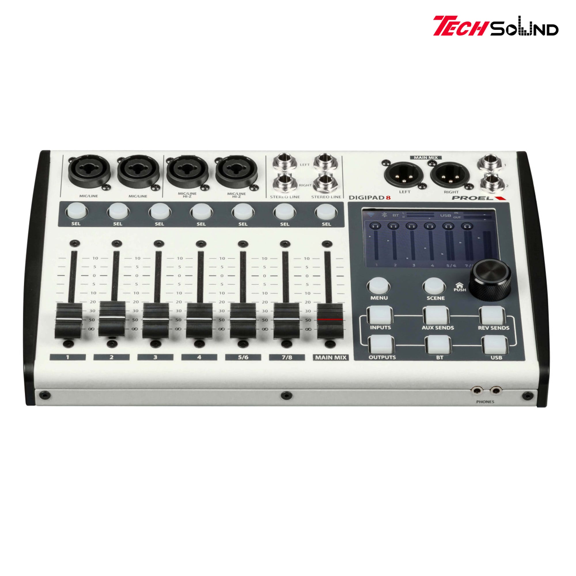 Bàn Mixer kỹ thuật số Proel DIGIPAD8