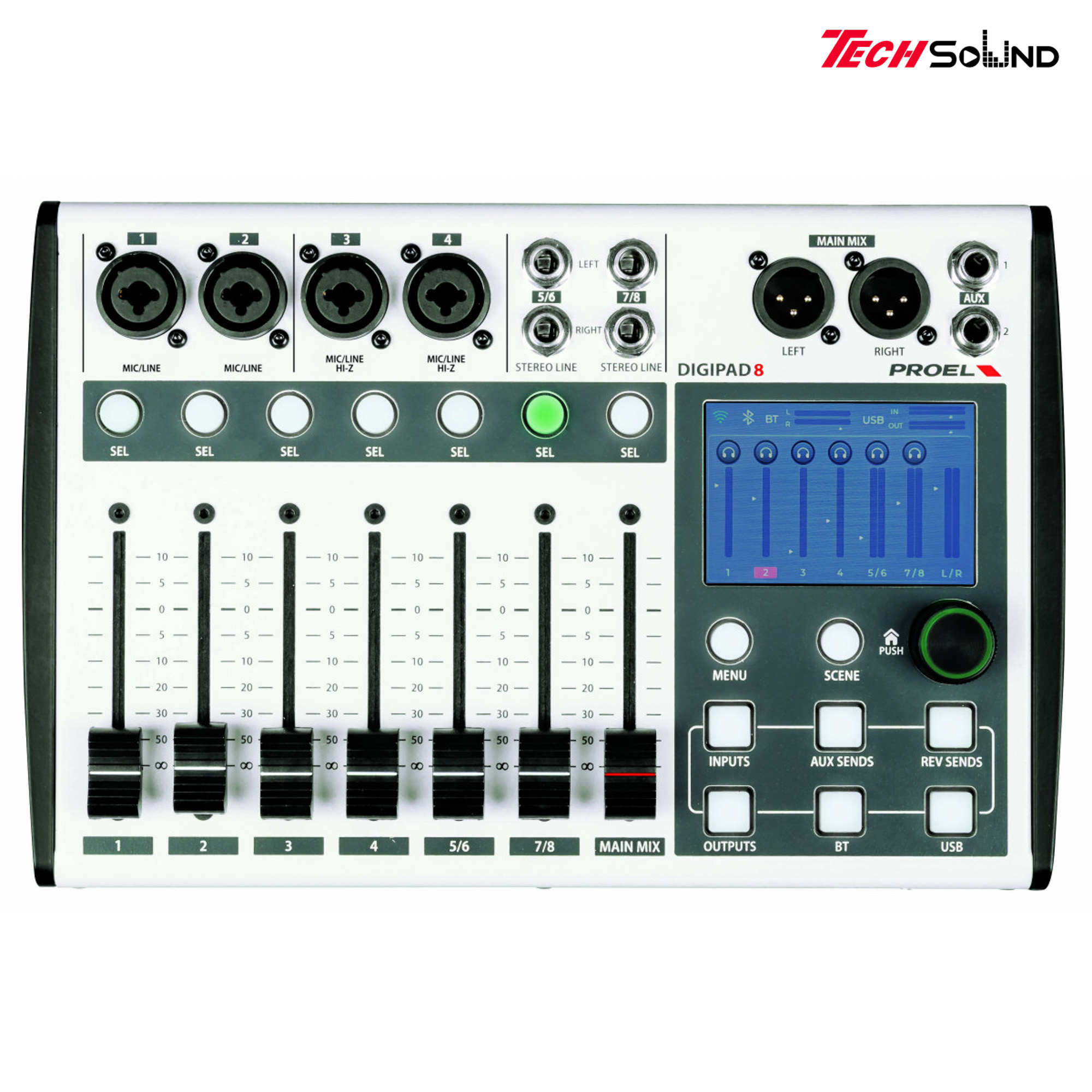 Bàn Mixer kỹ thuật số Proel DIGIPAD8