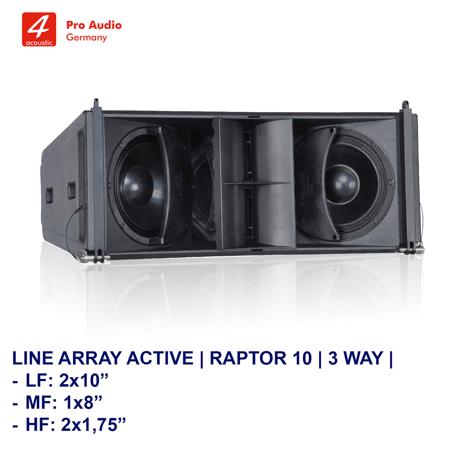 Loa Line Array 4Acoustic RAPTOR 10 (Active)