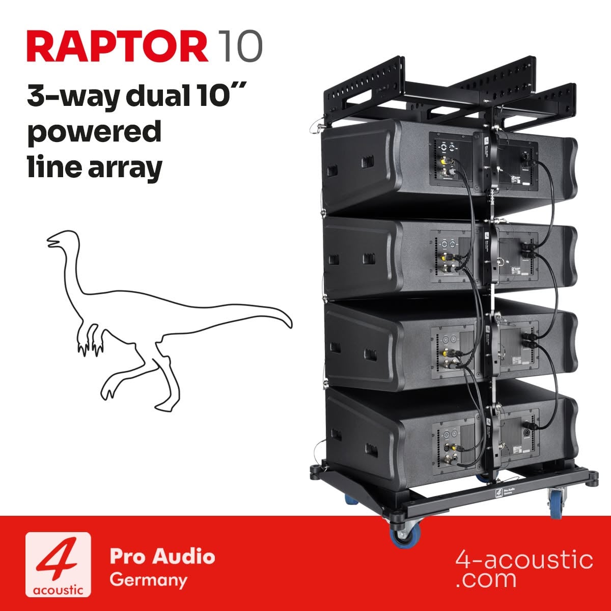 Loa Line Array 4Acoustic RAPTOR 10 (Active)