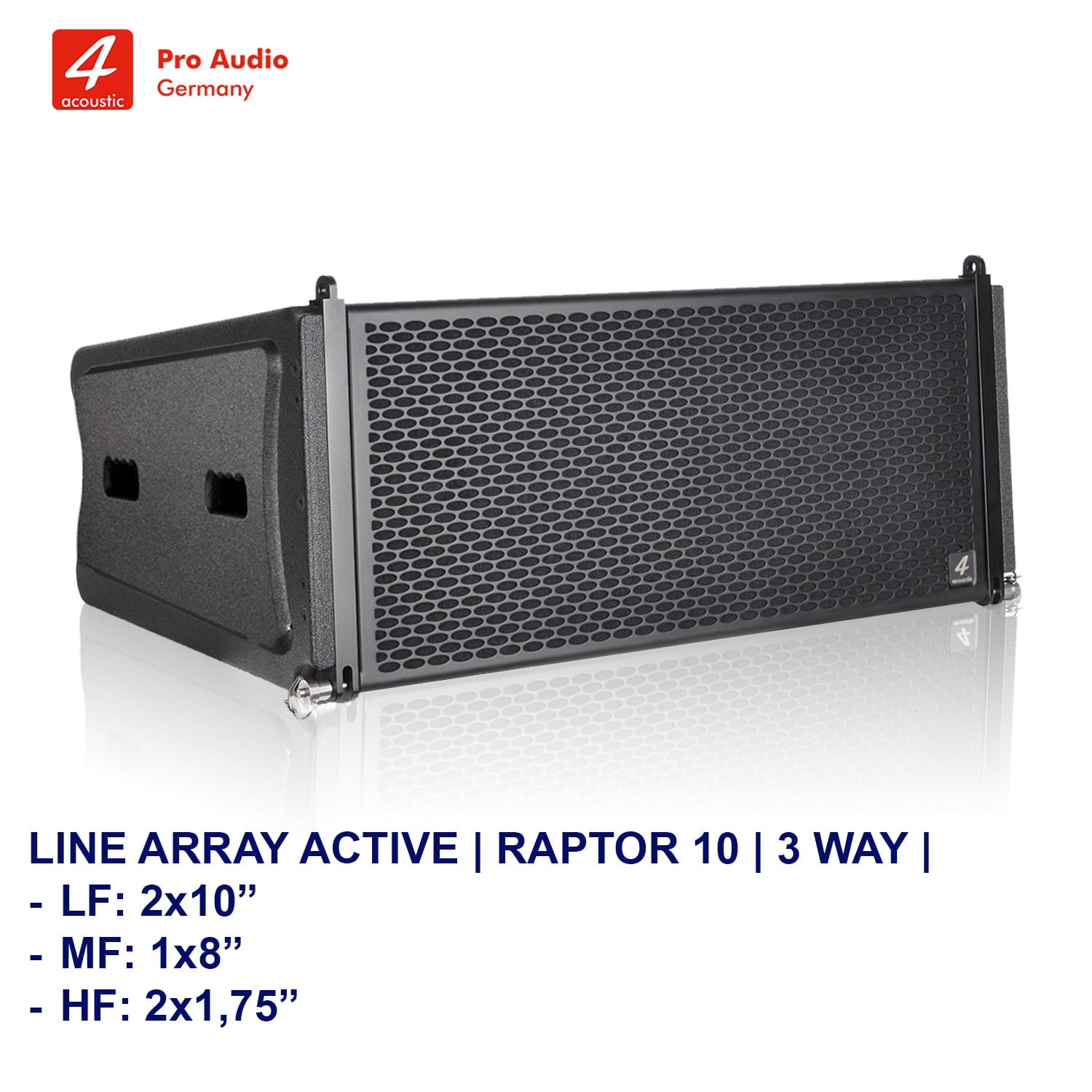 Loa Line Array 4Acoustic RAPTOR 10 (Active)