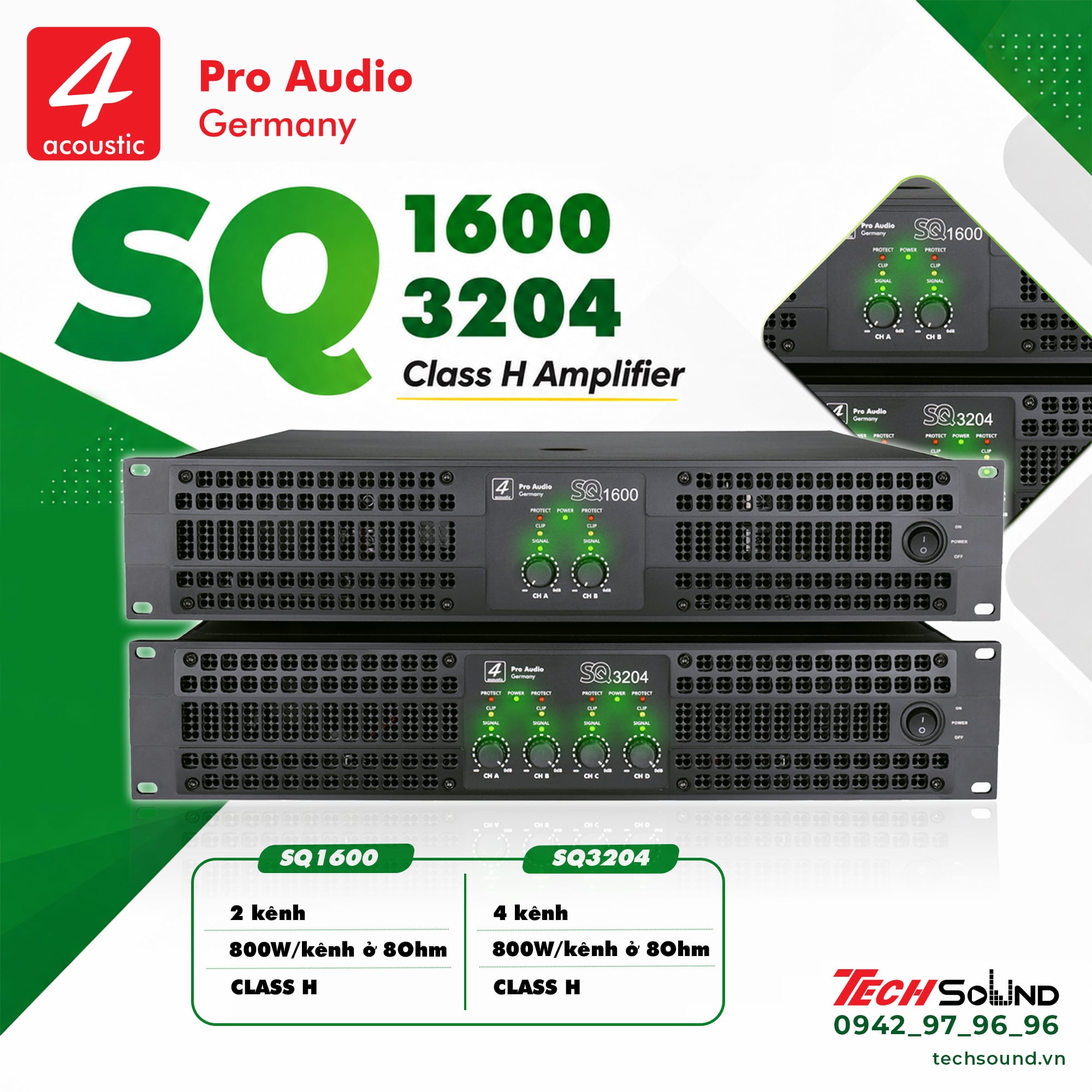 Cục đẩy 4 Kênh 4Acoustic SQ3204