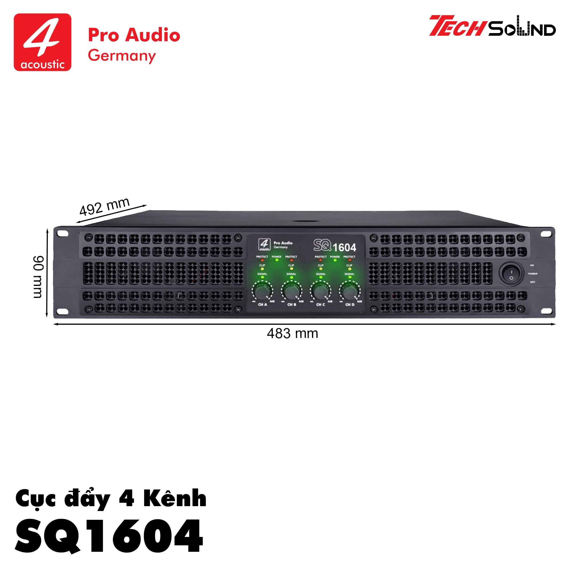Cục đẩy 4 Kênh 4Acoustic SQ1604