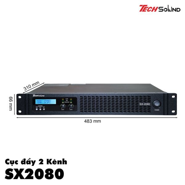 Cục đẩy 2 kênh ClassD Techsound SX2080
