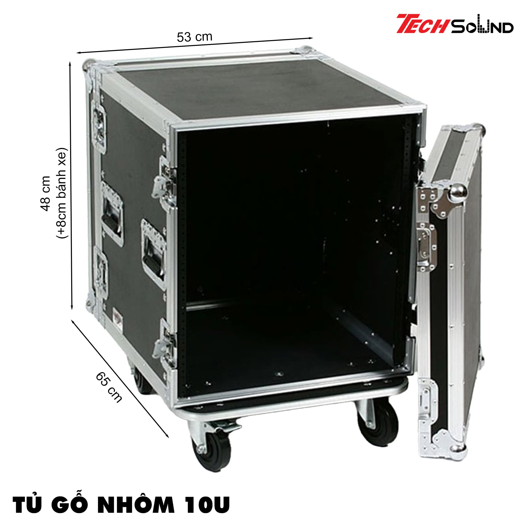 Tủ Gỗ 10U - Tủ đựng âm thanh