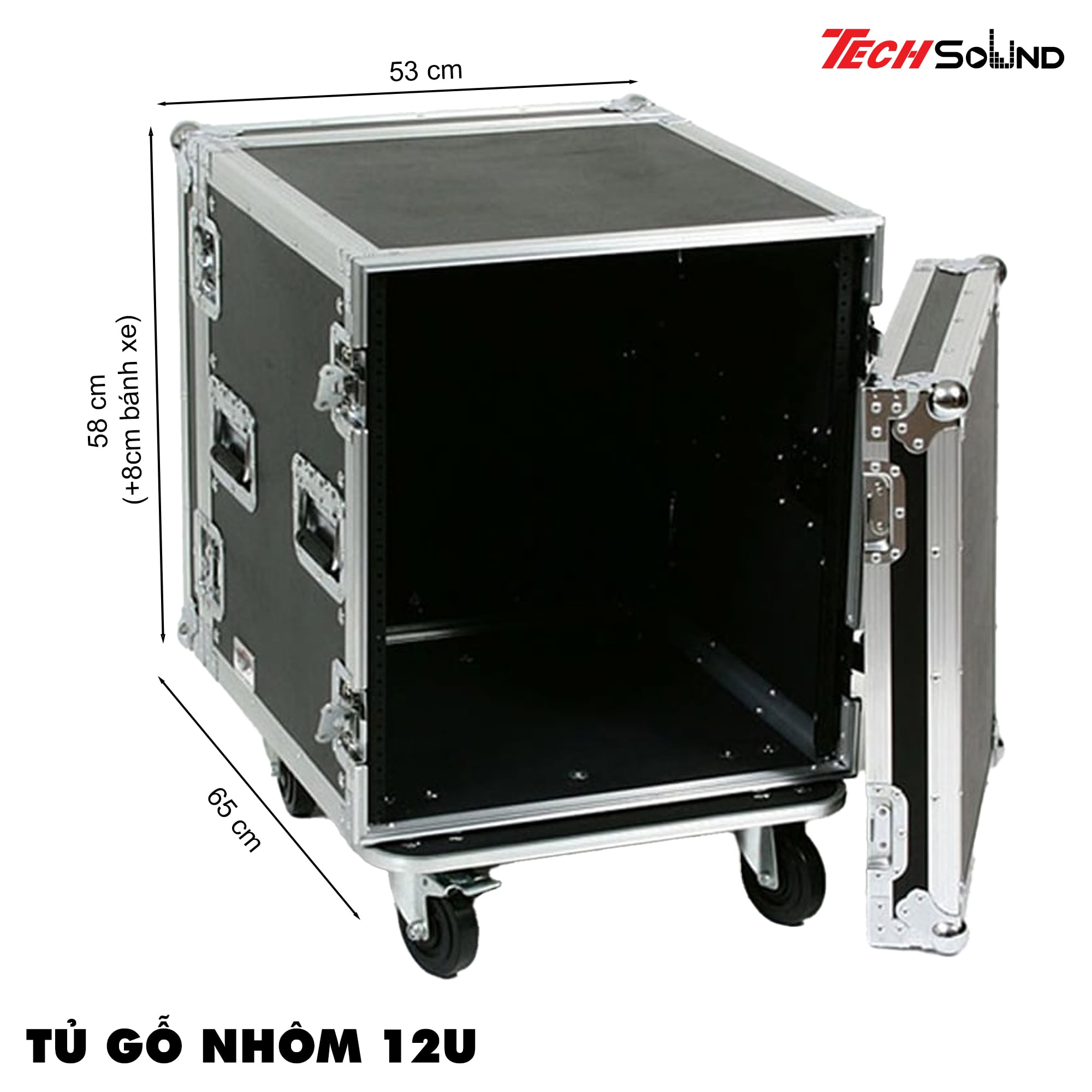 Tủ Gỗ 12U - Tủ đựng âm thanh