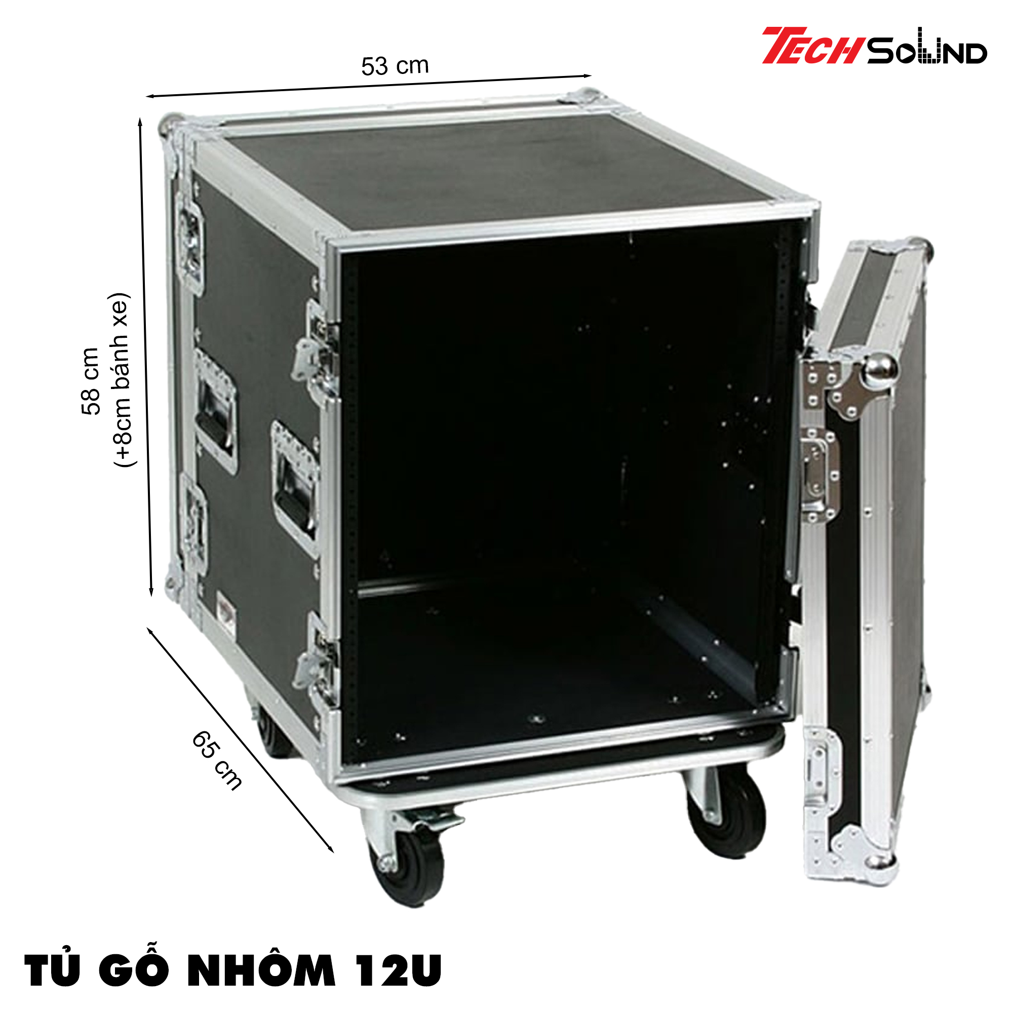 Tủ Gỗ 12U - Tủ đựng âm thanh