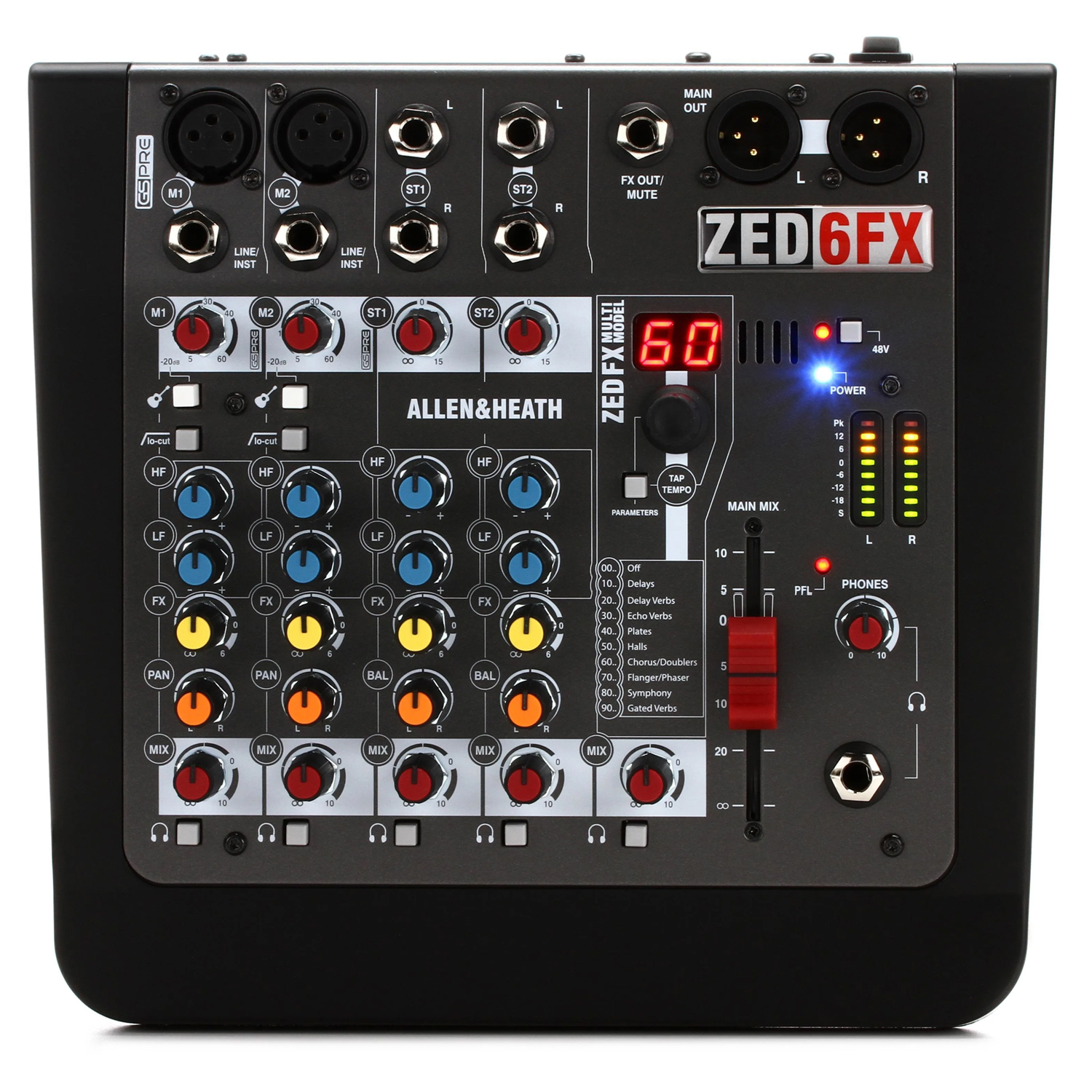 Mixer Analog Allen & Heath ZED-6FX
