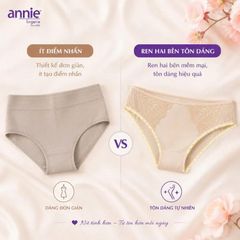 Quần lót nữ cao cấp không viền annie QE 2179 không vết hằn, co giãn 4 chiều, lưng trungmặc thoải mái, thoáng mát cả ngày