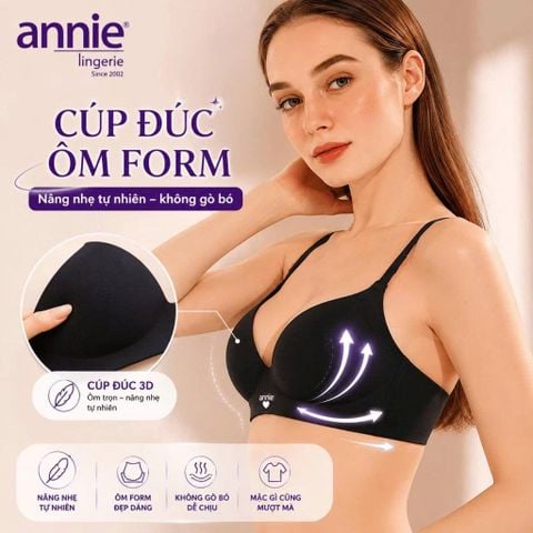 Áo ngực không gọng su đúc cao cấp annie Bra 8552 mút mỏng, mềm mịn, không viền