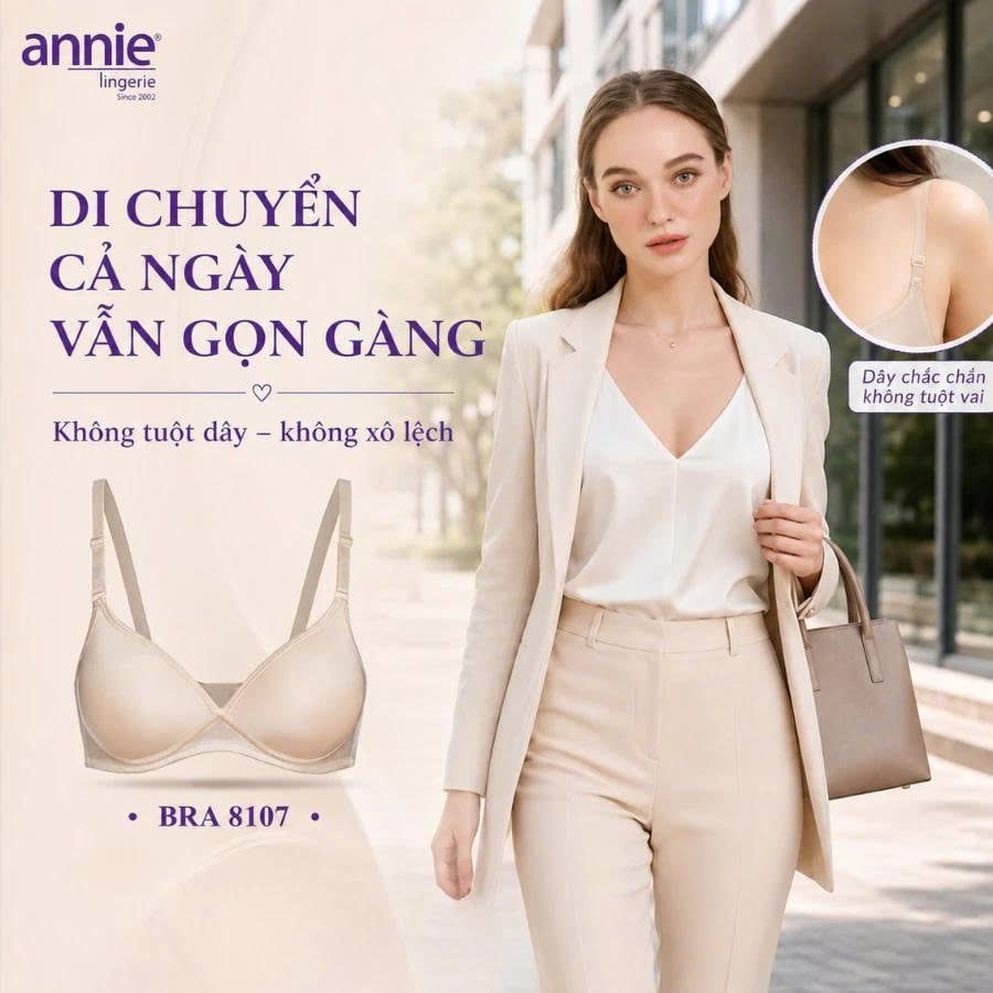Áo ngực không gọng cao cấp tạo dáng ngực annie BRA8107