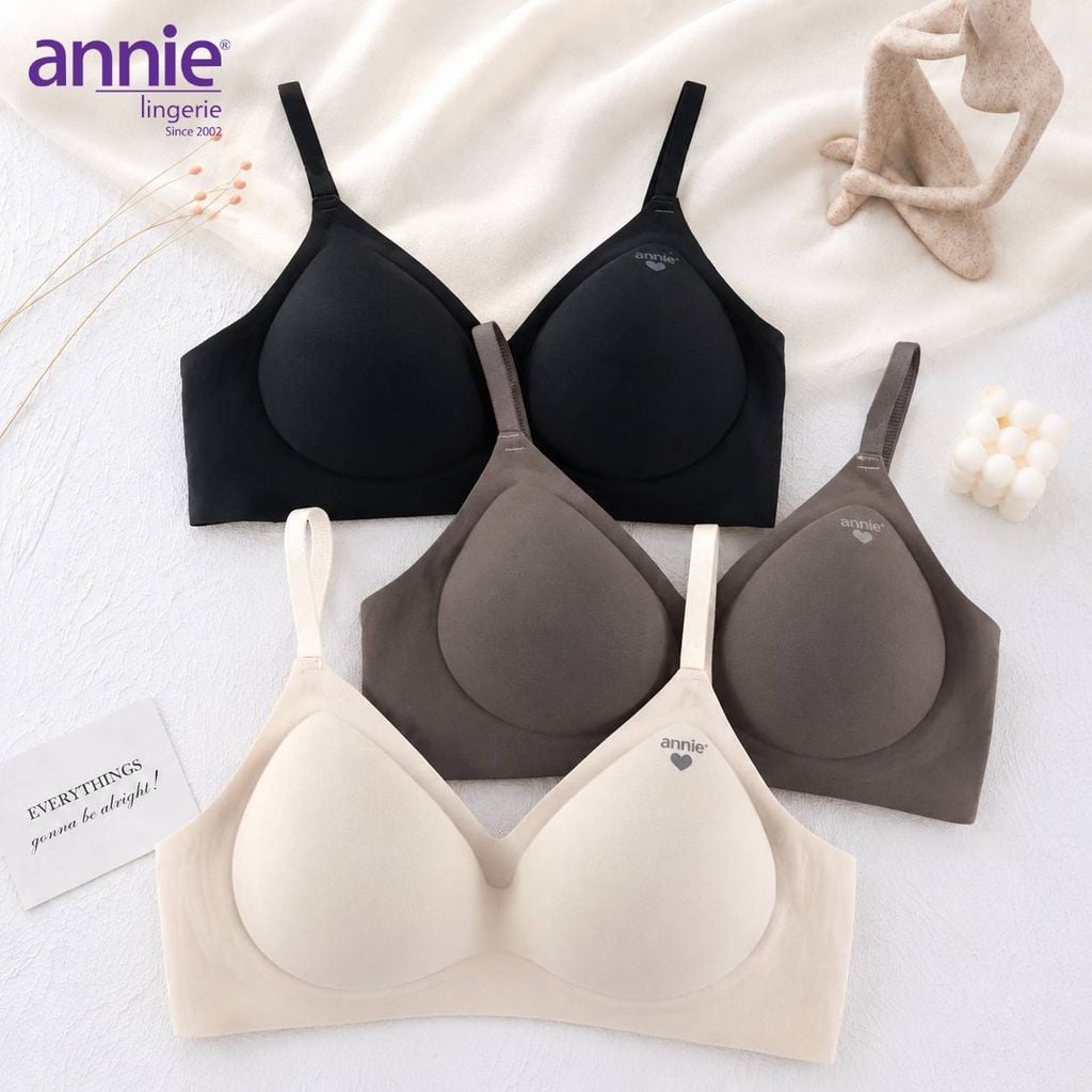 Áo Ngực Bra Su Không Gọng annie Bra 2656 Mềm Mịn Giọt Nước Tàng Hình Không Ngấn Không Lộ Viền