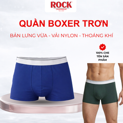 Quần Lót Nam ROCK QA 1032 Trơn Cao Cấp Co Giãn, Quần Sịp Nam Chất Liệu Mềm Mịn, Thoáng Khí