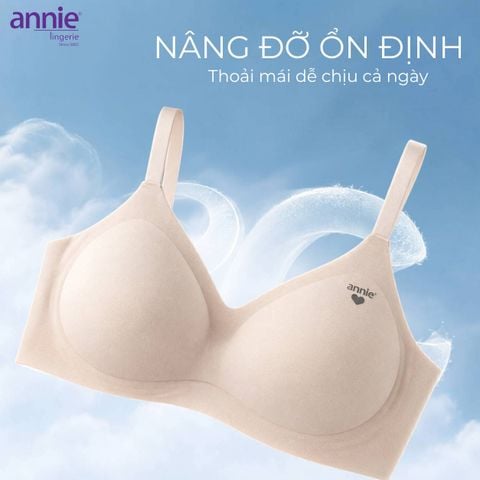 Áo Ngực Bra Su Không Gọng annie Bra 2656 Mềm Mịn Giọt Nước Tàng Hình Không Ngấn Không Lộ Viền