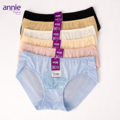 Combo 5 quần lót nữ phối ren annie QE 2177 không vết hằn,co giãn 4 chiều,lưng thấp thoải mái cả ngày