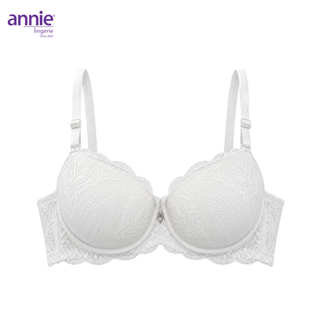 Áo ngực ren cao cấp annie mút nâng vừa cúp B Bra 8154 thanh lịch thoải mái cả ngày
