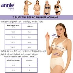Áo ngực ren cao cấp annie mút nâng vừa cúp B Bra 8154 thanh lịch thoải mái cả ngày