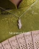  Vietnam lady with Ao dai Necklace | dây chuyền bạc Áo dài | design by MinhtamJewelry 