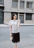  Black Lace Hem Skirt 