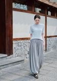 Gray Jersey Balloon Pants 